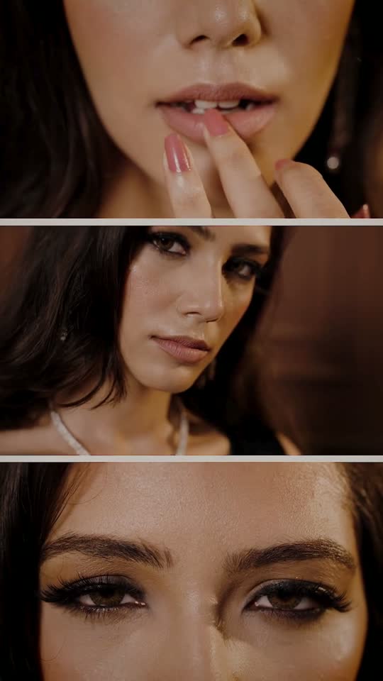 Reception look with sleek hair and luminous skin