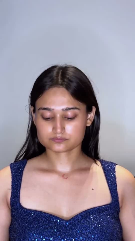 Champagne toned soft glam with a whisper of shimmer